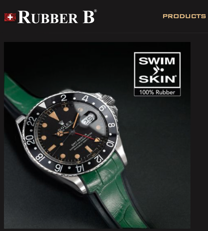 Rubber B Entegre Kauçuk Kayış | Rolex GMT-Master (Non-Ceramic) ile Uyumlu