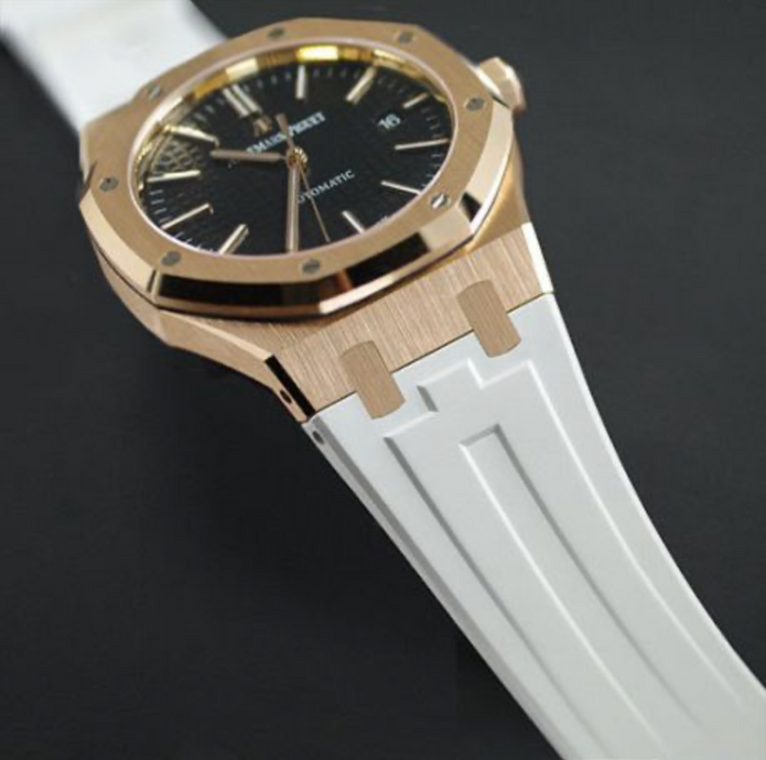 deneniyor- Rubber B Entegre Kauçuk Kayış | Audemars Piguet Royal Oak 41 mm Deri Kayışlı ile Uyumlu