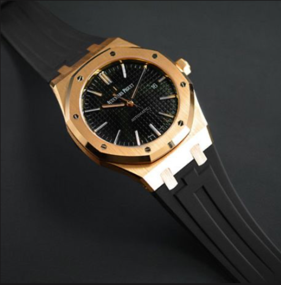 deneniyor- Rubber B Entegre Kauçuk Kayış | Audemars Piguet Royal Oak 41 mm Deri Kayışlı ile Uyumlu