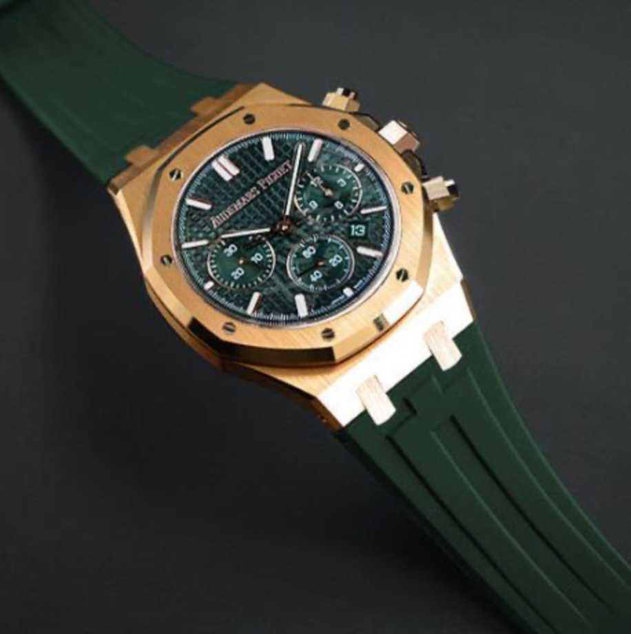 deneniyor- Rubber B Entegre Kauçuk Kayış | Audemars Piguet Royal Oak 41 mm Deri Kayışlı ile Uyumlu