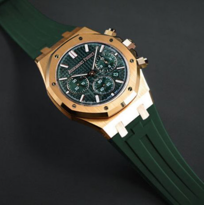 deneniyor- Rubber B Entegre Kauçuk Kayış | Audemars Piguet Royal Oak 41 mm Deri Kayışlı ile Uyumlu
