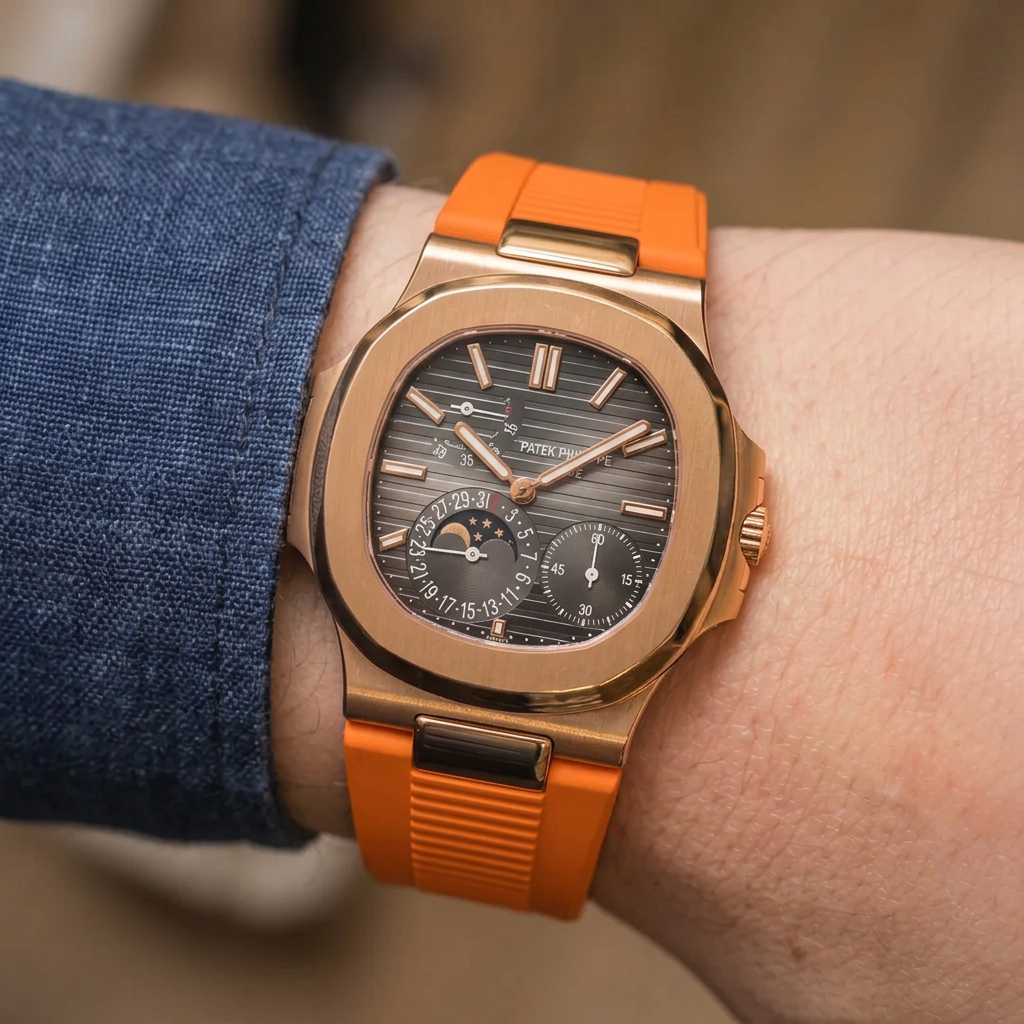 Patek Nautilus 5712 ile Uyumlu Kayış