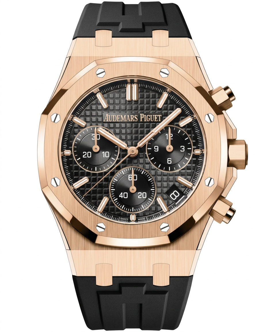 Rubber B | Audemars Piguet Royal Oak Alligator Deri Kayış 41 mm ile Uyumlu