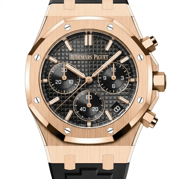Rubber B | Audemars Piguet Royal Oak Alligator Deri Kayış 41 mm ile Uyumlu