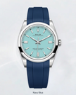 Rubber B Entegre Kauçuk Kayış | Rolex Oyster Perpetual 41 mm (Ref: 124300) ile Uyumlu