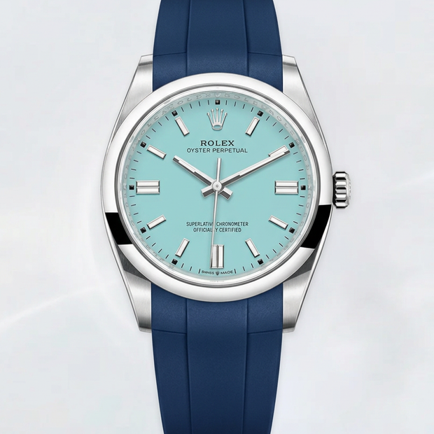 Rubber B Entegre Kauçuk Kayış | Rolex Oyster Perpetual 41 mm (Ref: 124300) ile Uyumlu