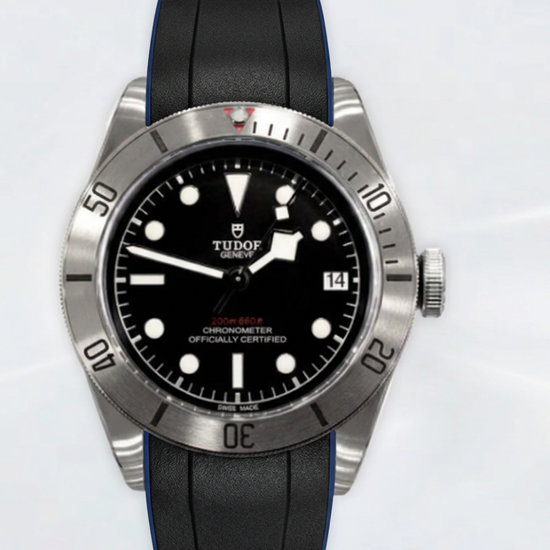 Rubber B Entegre Kauçuk Kayış | Tudor Heritage Black Bay 41 mm ile Uyumlu