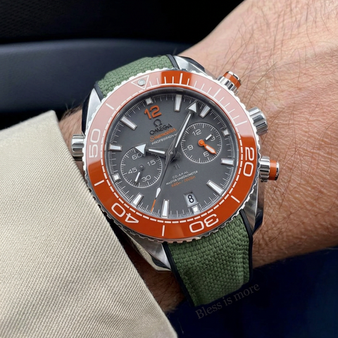 Omega Seamaster Planet Ocean 600 45.5 mm ile Uyumlu Kayış