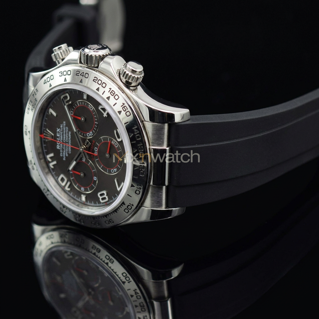 Daytona Deri Kayış Yellow Gold, White Gold ile Uyumlu