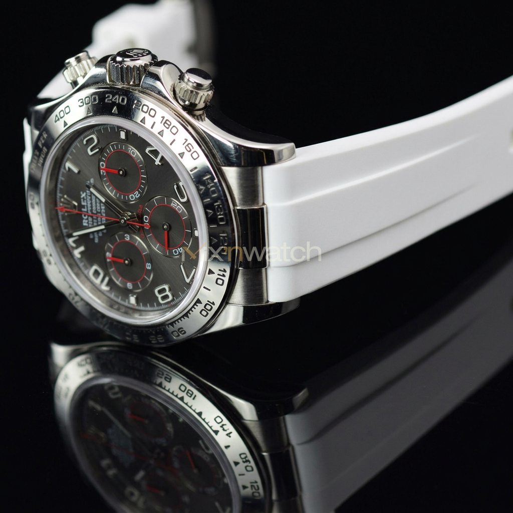 Daytona Deri Kayış Yellow Gold, White Gold ile Uyumlu