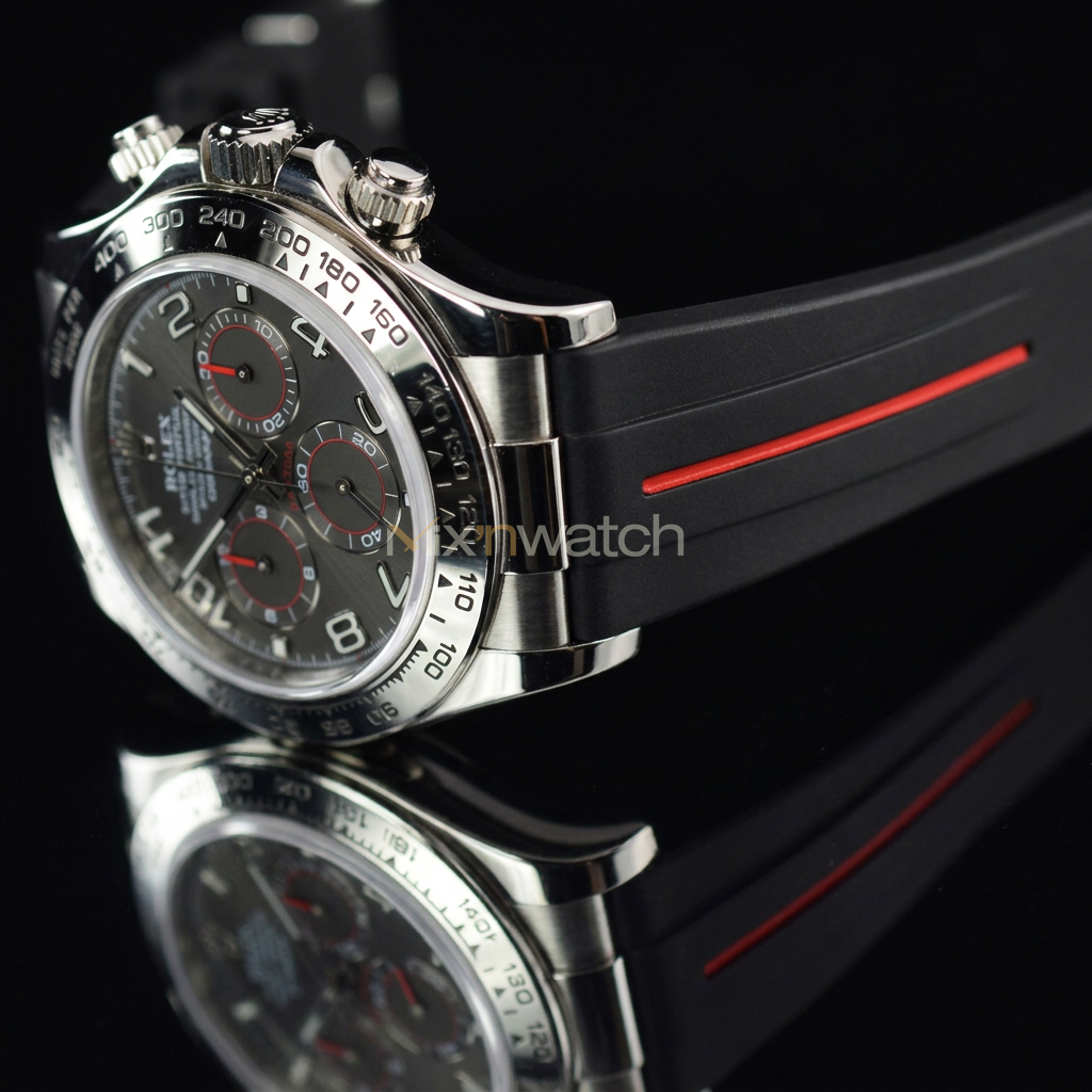 Daytona Deri Kayış Yellow Gold, White Gold ile Uyumlu