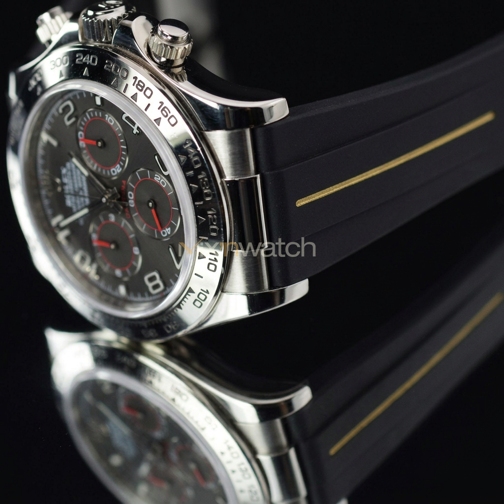 Daytona Deri Kayış Yellow Gold, White Gold ile Uyumlu