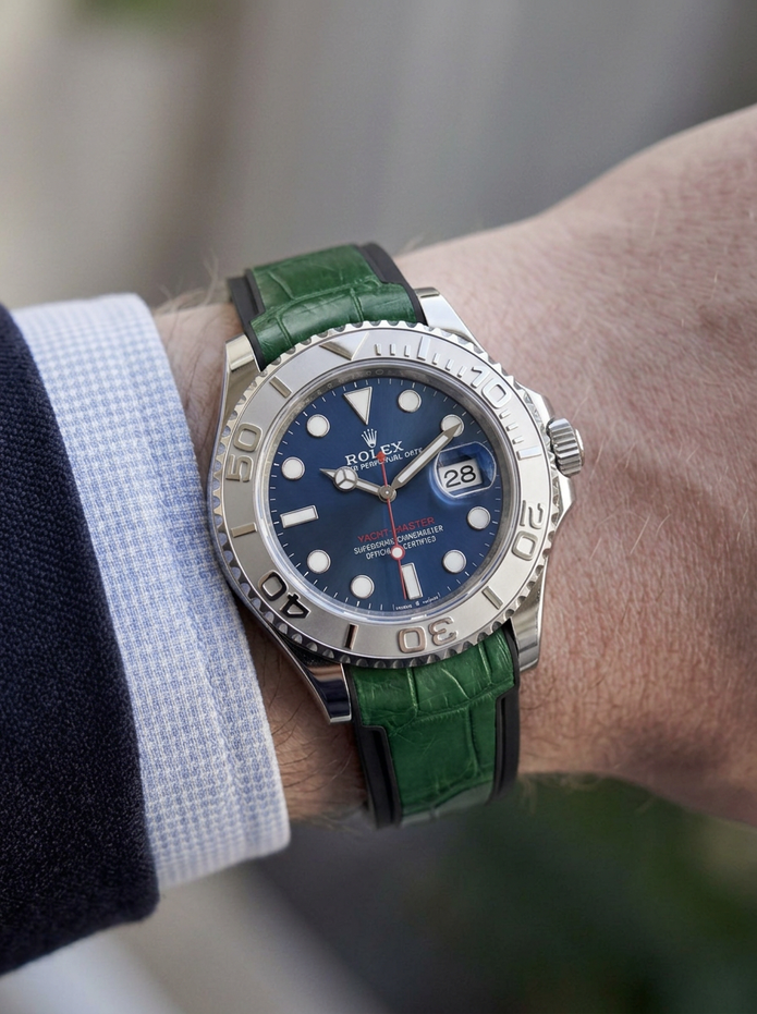 Yacht-Master 40 mm ile Uyumlu Kayış