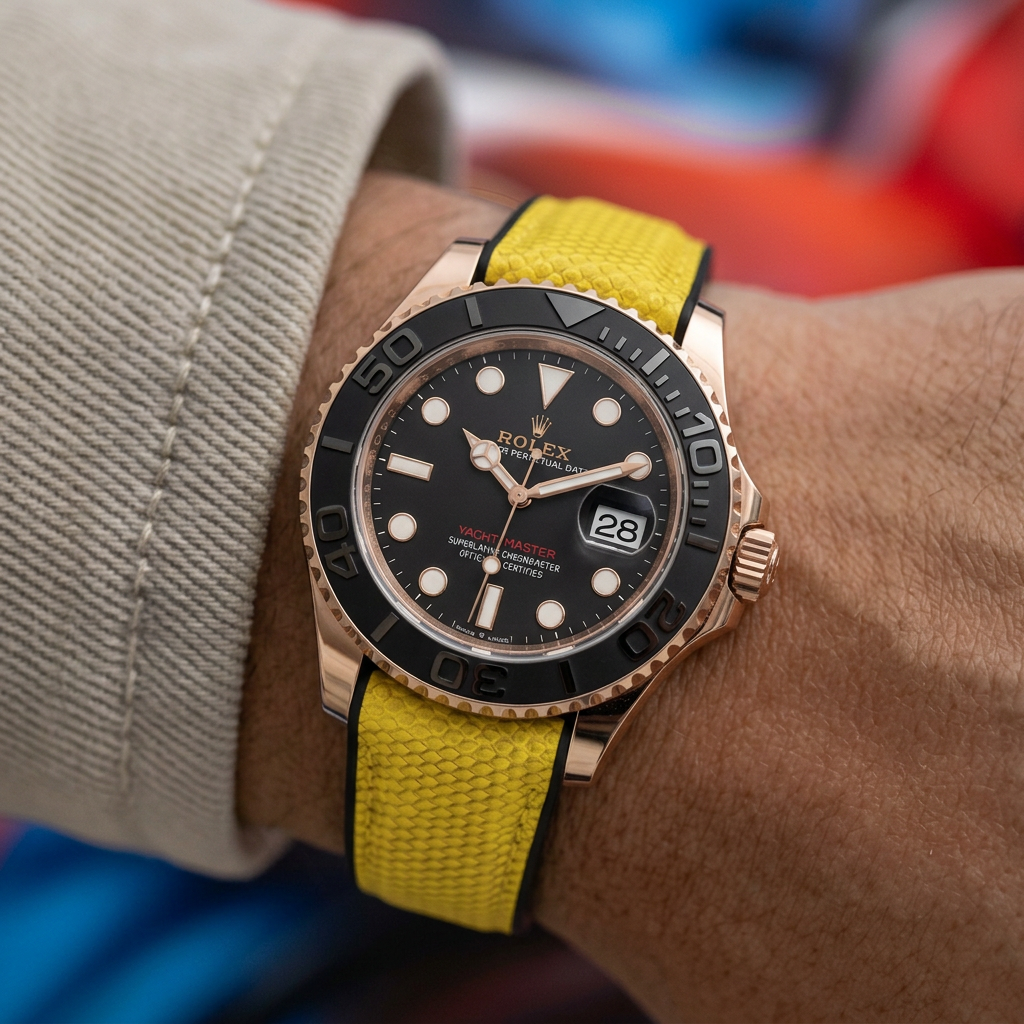 Yacht-Master 40 mm (Oysterflex) ile Uyumlu Kayış