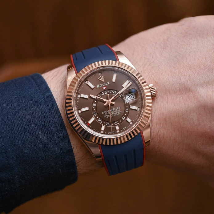 Sky-Dweller Full White Gold, Rose Gold, Yellow Gold  ile Uyumlu