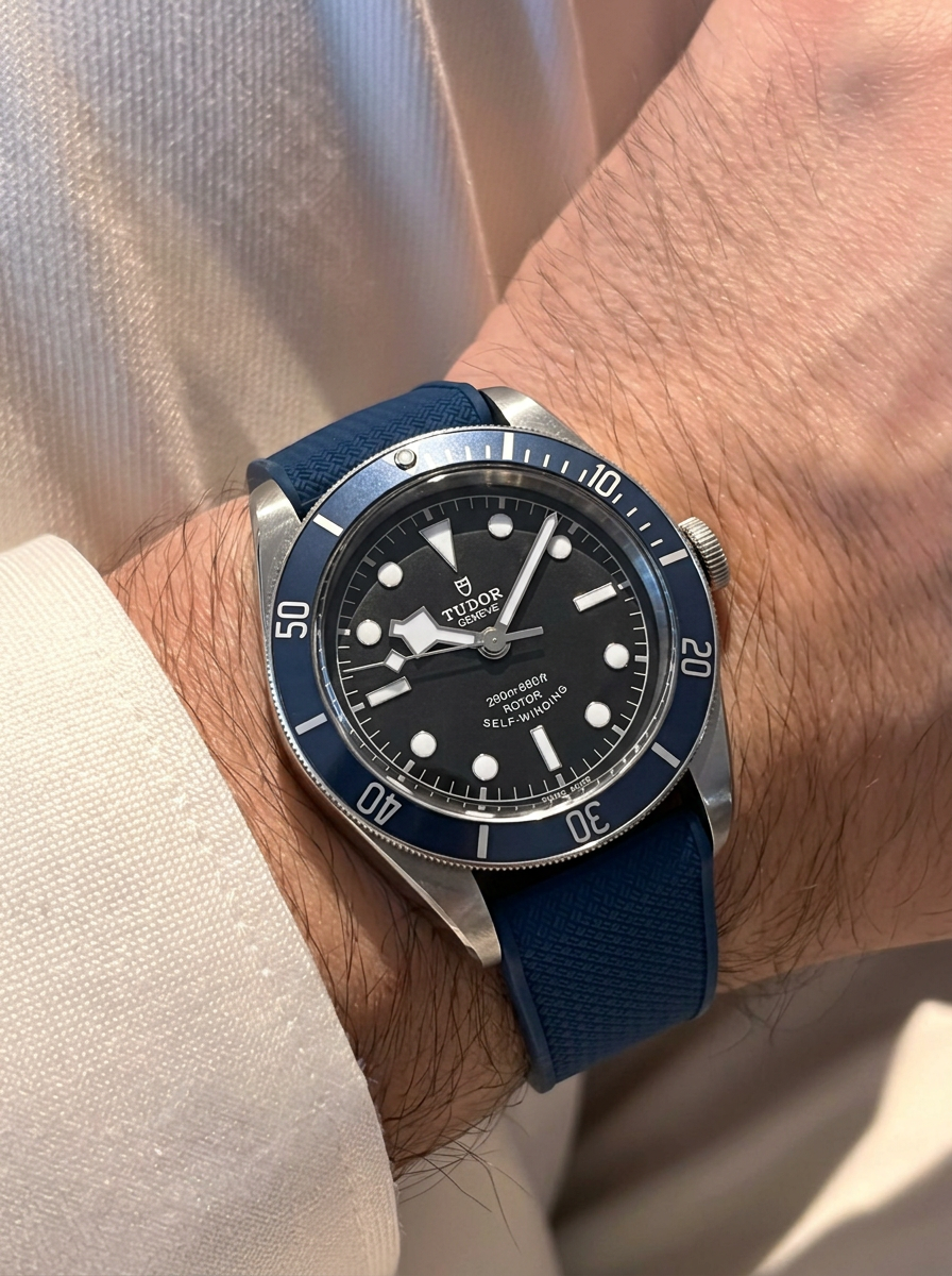 Tudor Heritage Black Bay Ceramic 41 mm ile Uyumlu Kayış