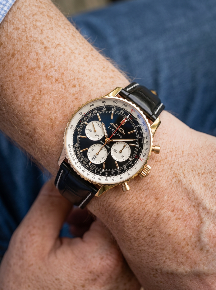 Breitling Navitimer 43 mm ile Uyumlu Kayış