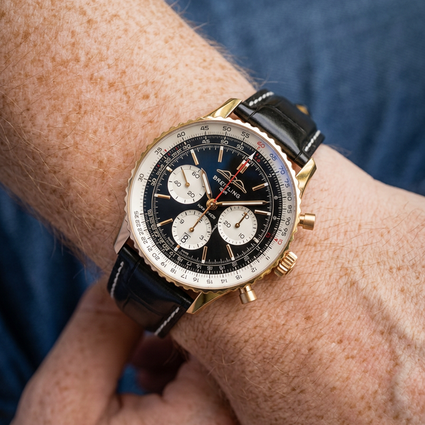 Breitling Navitimer 43 mm ile Uyumlu Kayış
