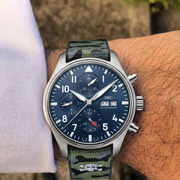 IWC Pilot Chrono 43 mm ile Uyumlu Kayış