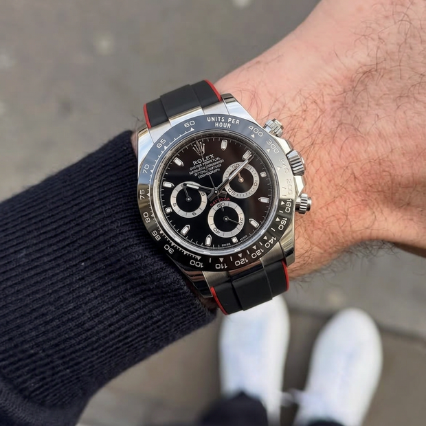 Daytona Oyster Bilezik, Ceramic Bezel Ref.126500LN (2023 Sonrası) ile Uyumlu
