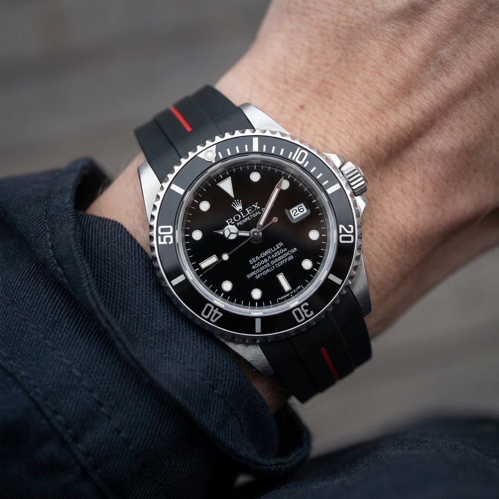 Sea-Dweller 40 mm (Ref;16600) ile Uyumlu Kayış