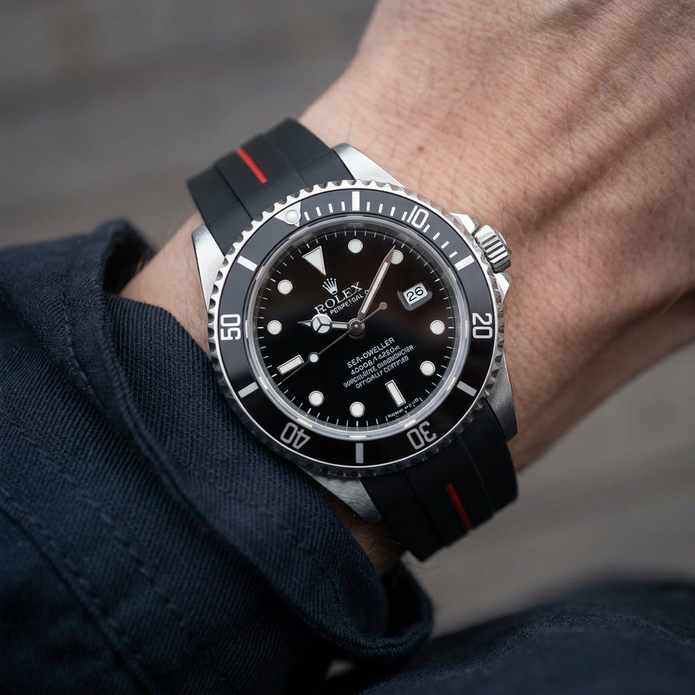 Sea-Dweller 40 mm (Ref;16600) ile Uyumlu Kayış