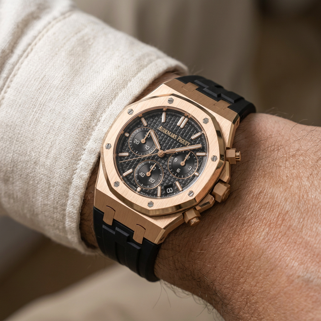 AP Royal Oak Alligator 41 mm ile Uyumlu Kayış