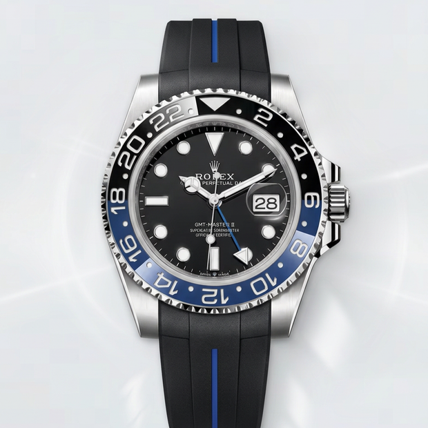 Rubber B Entegre Kauçuk Kayış | Rolex GMT-Master II (Ceramic Bezel) ile Uyumlu