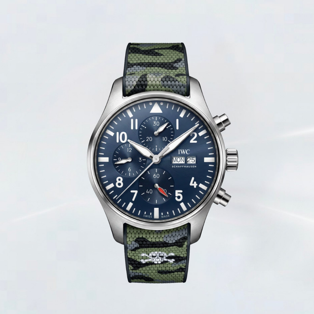 Rubber B Kauçuk Kayış | IWC Pilot Chrono 43 mm ile Uyumlu