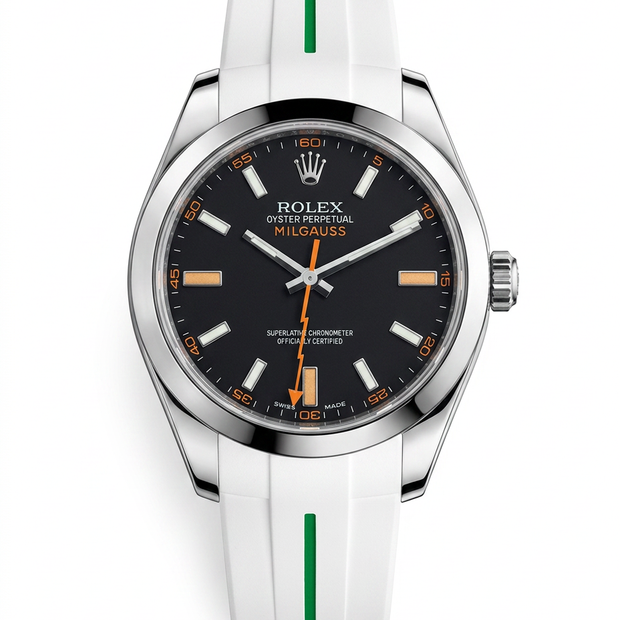 Rubber B Entegre Kauçuk Kayış | Milgauss 40 mm ile Uyumlu