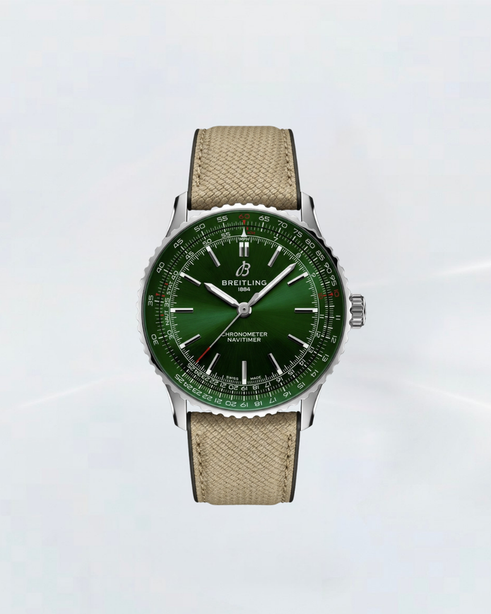 Rubber B Entegre Kauçuk Kayış | Breitling Navitimer 41 mm ile Uyumlu