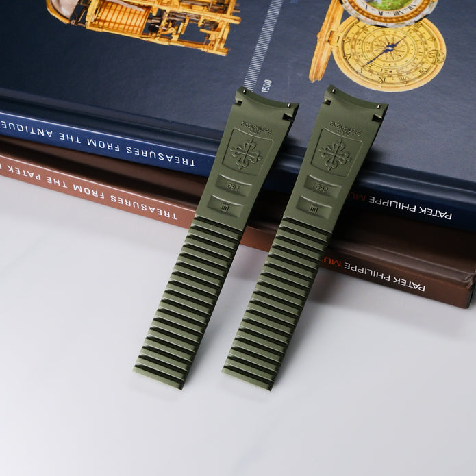 Patek Philippe Aquanut 5968G Green Rubber Strap New Unworn - Uncut