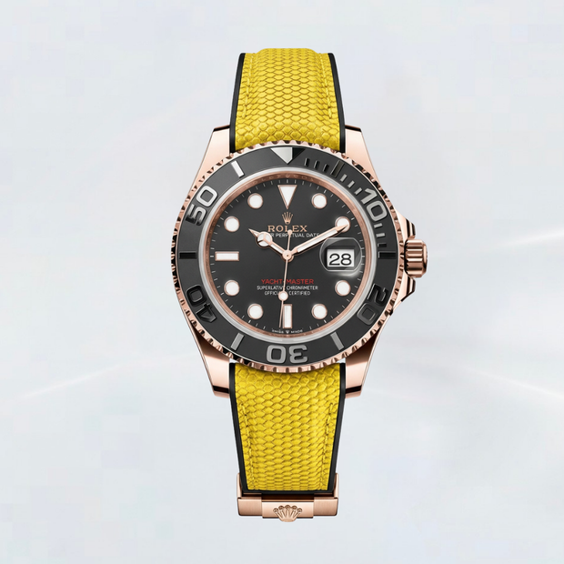 Rubber B Entegre Kauçuk Kayış | Rolex Yacht-Master 40 mm (Oysterflex) ile Uyumlu