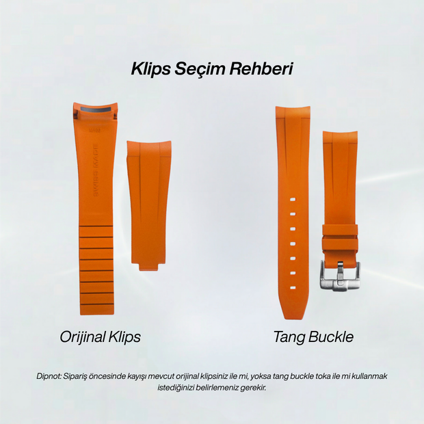 Rubber B Entegre Kauçuk Kayış | Rolex Deepsea 126660 & 136660 (44 mm) ile Uyumlu