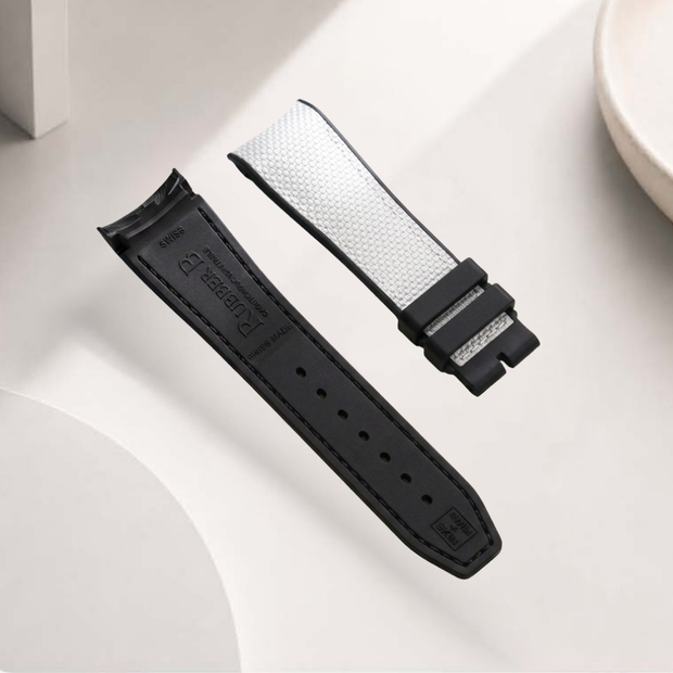 Rubber B Kauçuk Kayış | Omega Speedmaster Two Counters 44.25 mm ile Uyumlu