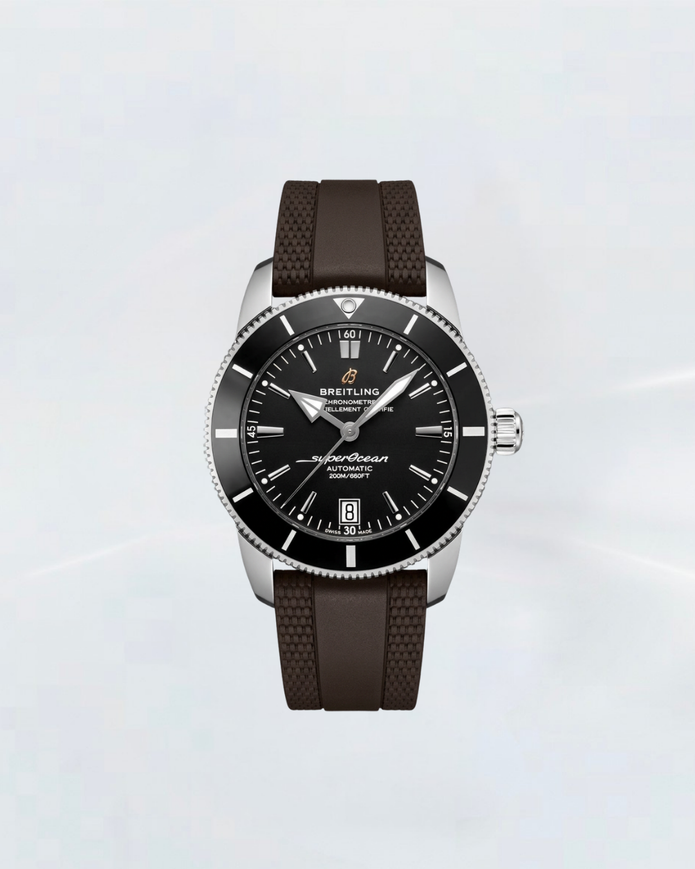 Rubber B Kauçuk Kayış | Breitling Superocean 42 mm (Lug Genişliği: 22 mm) ile Uyumlu