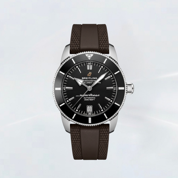 Rubber B Kauçuk Kayış | Breitling Superocean 42 mm (Lug Genişliği: 22 mm) ile Uyumlu