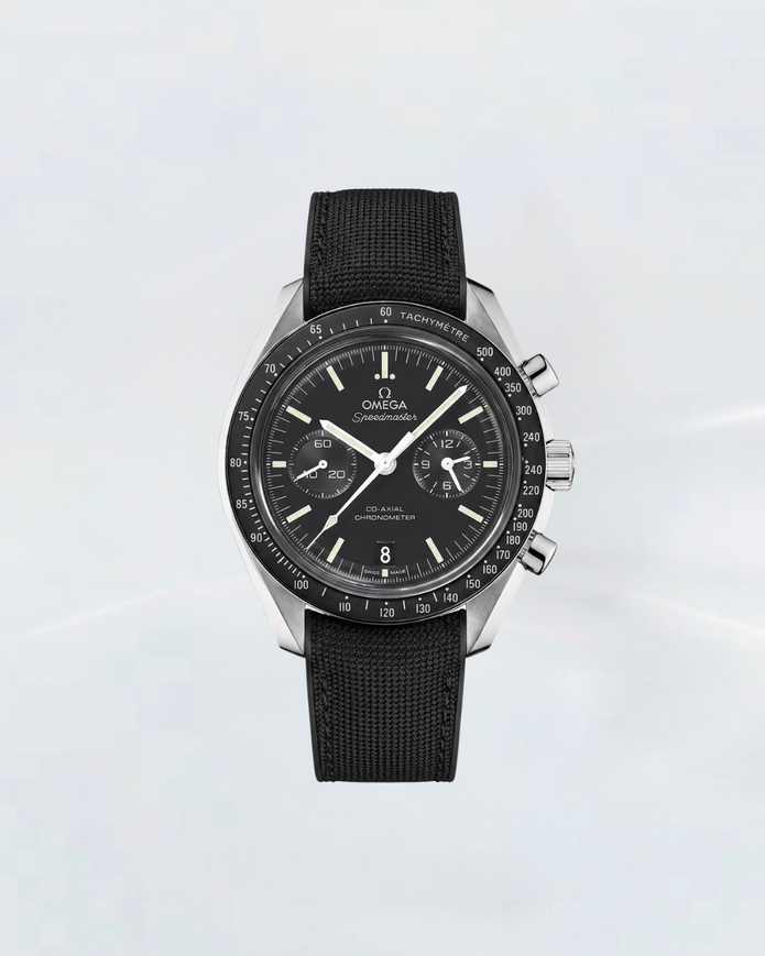 Rubber B Kauçuk Kayış | Omega Speedmaster Two Counters 44.25 mm ile Uyumlu