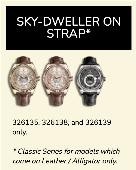 Rubber B Entegre Kauçuk Kayış | Rolex Sky-Dweller (Deri Kayışlı – 32613x ) ile Uyumlu