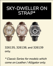 Rubber B Entegre Kauçuk Kayış | Rolex Sky-Dweller (Deri Kayışlı – 32613x ) ile Uyumlu