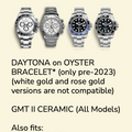 Rubber B Entegre Kauçuk Kayış | Rolex GMT-Master II Ceramic ile Uyumlu