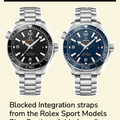 Rubber B Entegre Kauçuk Kayış | Omega Seamaster Planet Ocean 600M 42 mm Tang Buckle Uyumlu