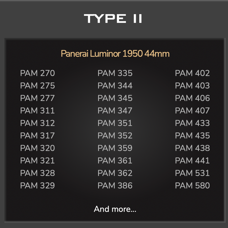 Rubber B Entegre Kauçuk Kayış | Panerai Luminor & Luminor Marina 44 mm TYPE 2 Panerai Klipsi ile Uyumlu