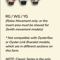 Rubber B Entegre Kauçuk Kayış | Rolex Daytona (Deri Kayışlı – Sarı / Beyaz / Rose Altın) ile Uyumlu