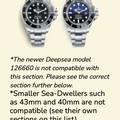 Rubber B Entegre Kauçuk Kayış | Rolex Sea-Dweller 116600 (40 mm) ile Uyumlu