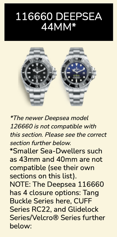 Rubber B Entegre Kauçuk Kayış | Rolex Sea-Dweller 116600 (40 mm) ile Uyumlu