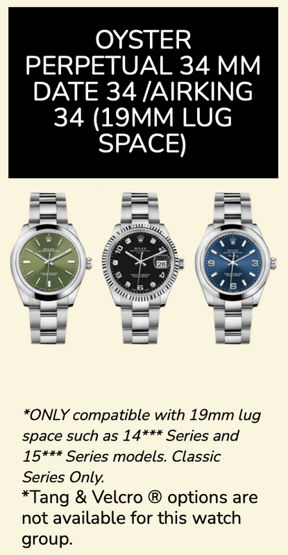Rubber B Entegre Kauçuk Kayış | Rolex Oyster Perpetual 34 mm ile Uyumlu