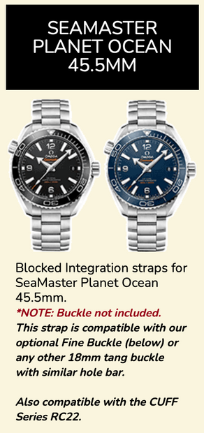 Rubber B Entegre Kauçuk Kayış | Omega Seamaster Planet Ocean 600M 45.5 mm Omega Klipsi ile Uyumlu