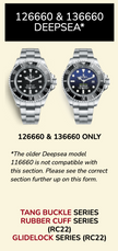 Rubber B Entegre Kauçuk Kayış | Rolex Deepsea 126660 & 136660 (44 mm) ile Uyumlu