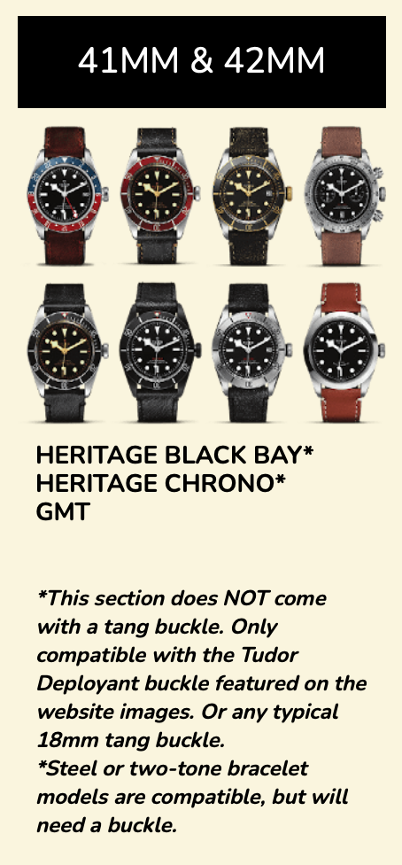 Rubber B Entegre Kauçuk Kayış | Tudor Black Bay Chrono 41 mm Tudor Klipsi ile Uyumlu